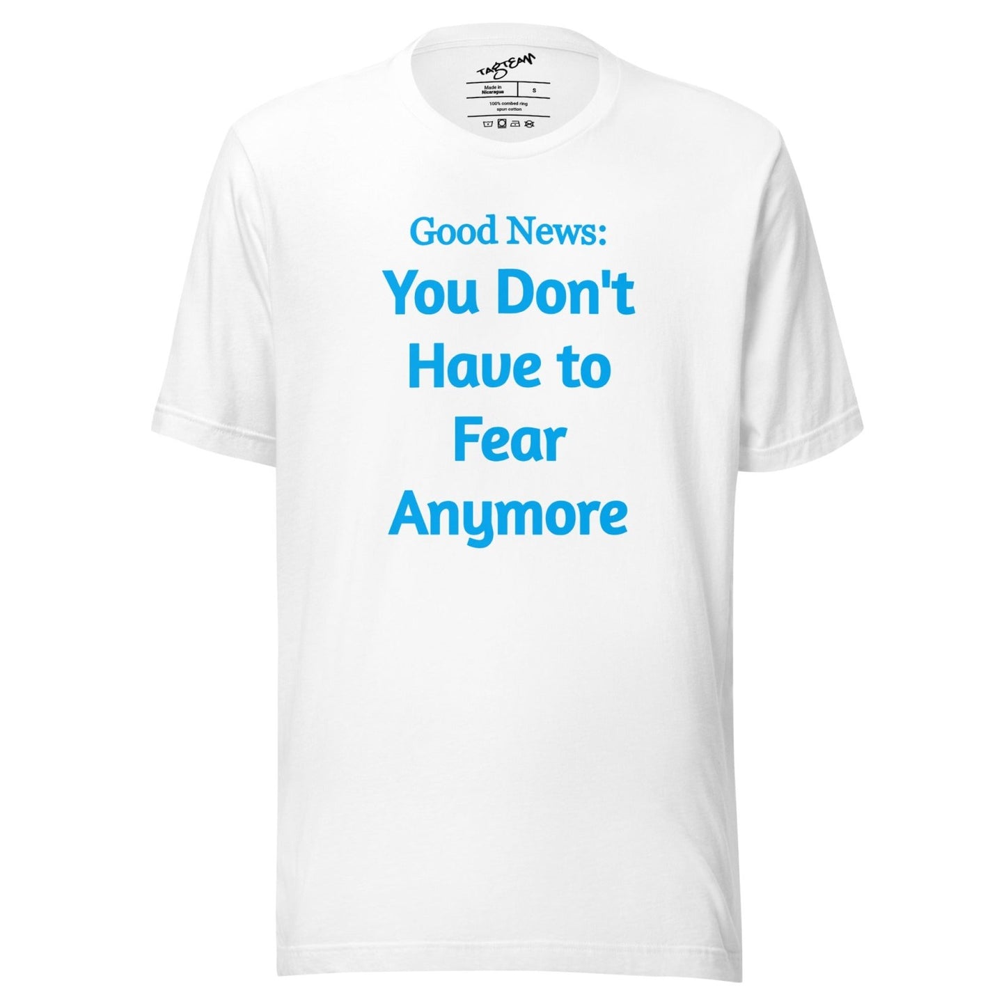 No Fear (blue) Unisex t-shirt - Get Zipped