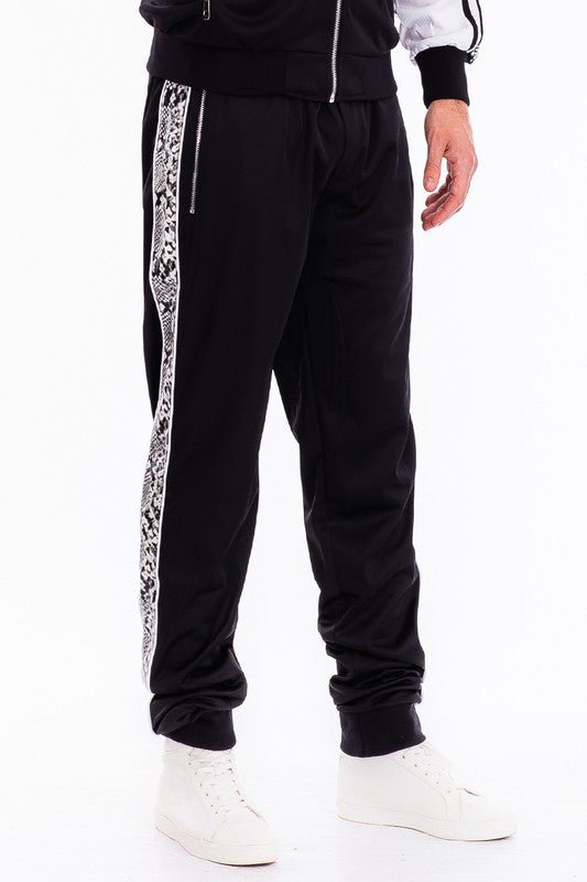 Snake Print Track Suit - Get Zipped