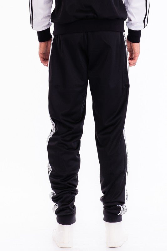 SNAKE SIDE PRINT TRACK JOGGER - Get Zipped