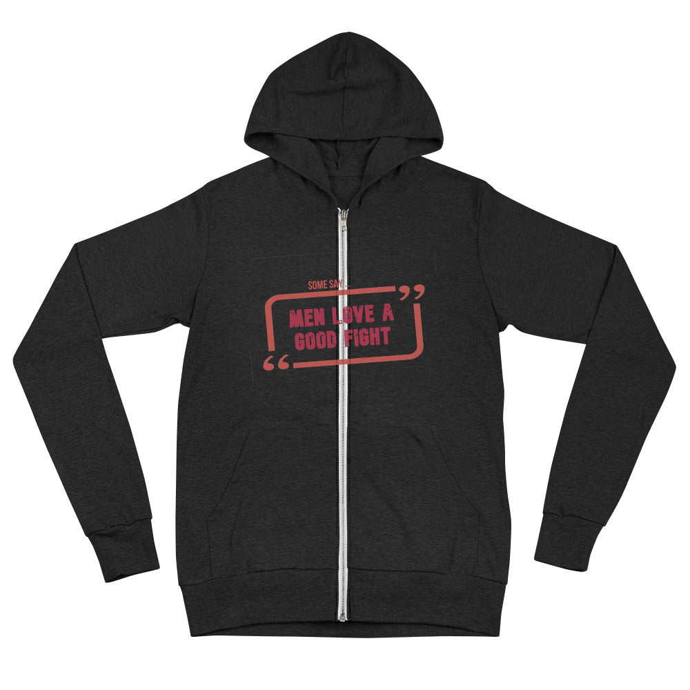 Fight for love zip hoodie