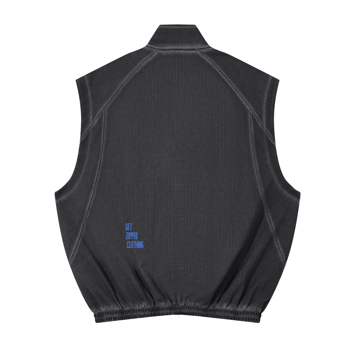 Get Zipped Vintage Wash Mesh Full-Zip Vest