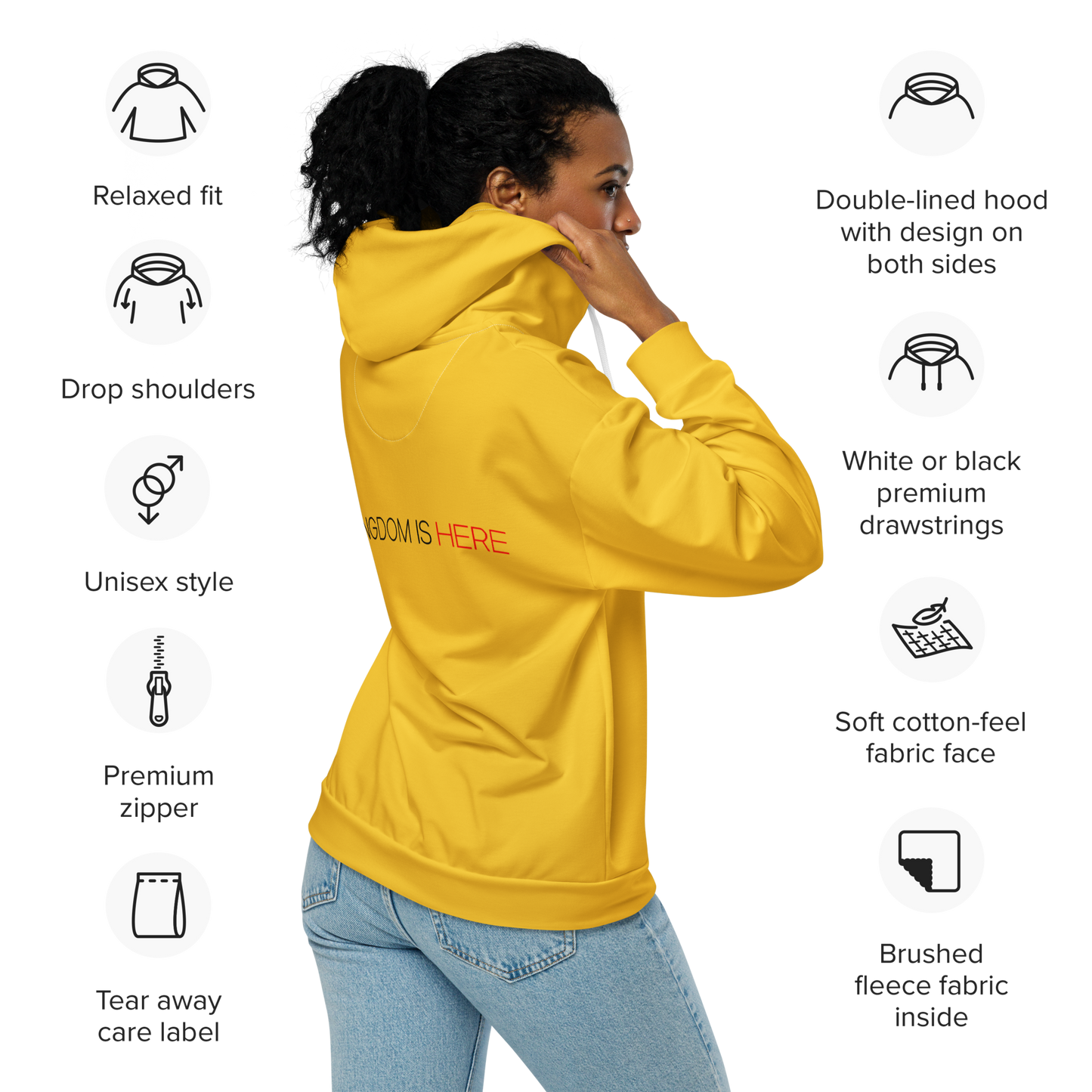 Kingdom Unisex zip hoodie