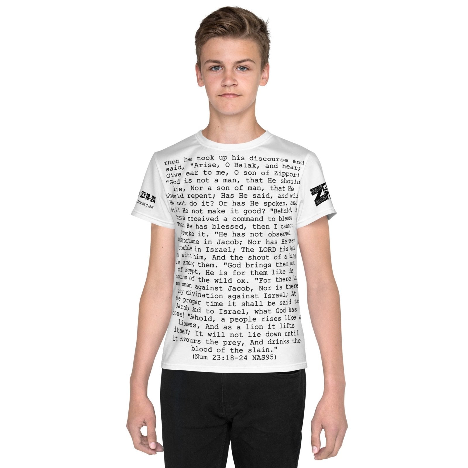 Balaam's Oracle II Youth crew neck t-shirt - Get Zipped