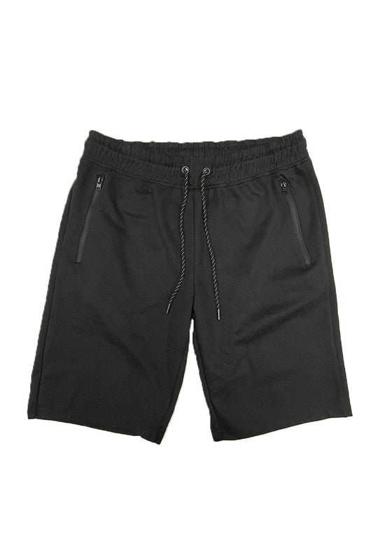 COTTON BLEND LOUNGE SWEAT SHORTS - Get Zipped
