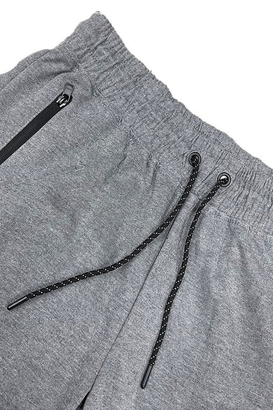COTTON BLEND LOUNGE SWEAT SHORTS - Get Zipped