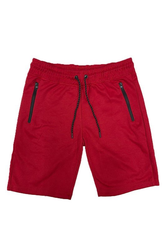COTTON BLEND LOUNGE SWEAT SHORTS - Get Zipped
