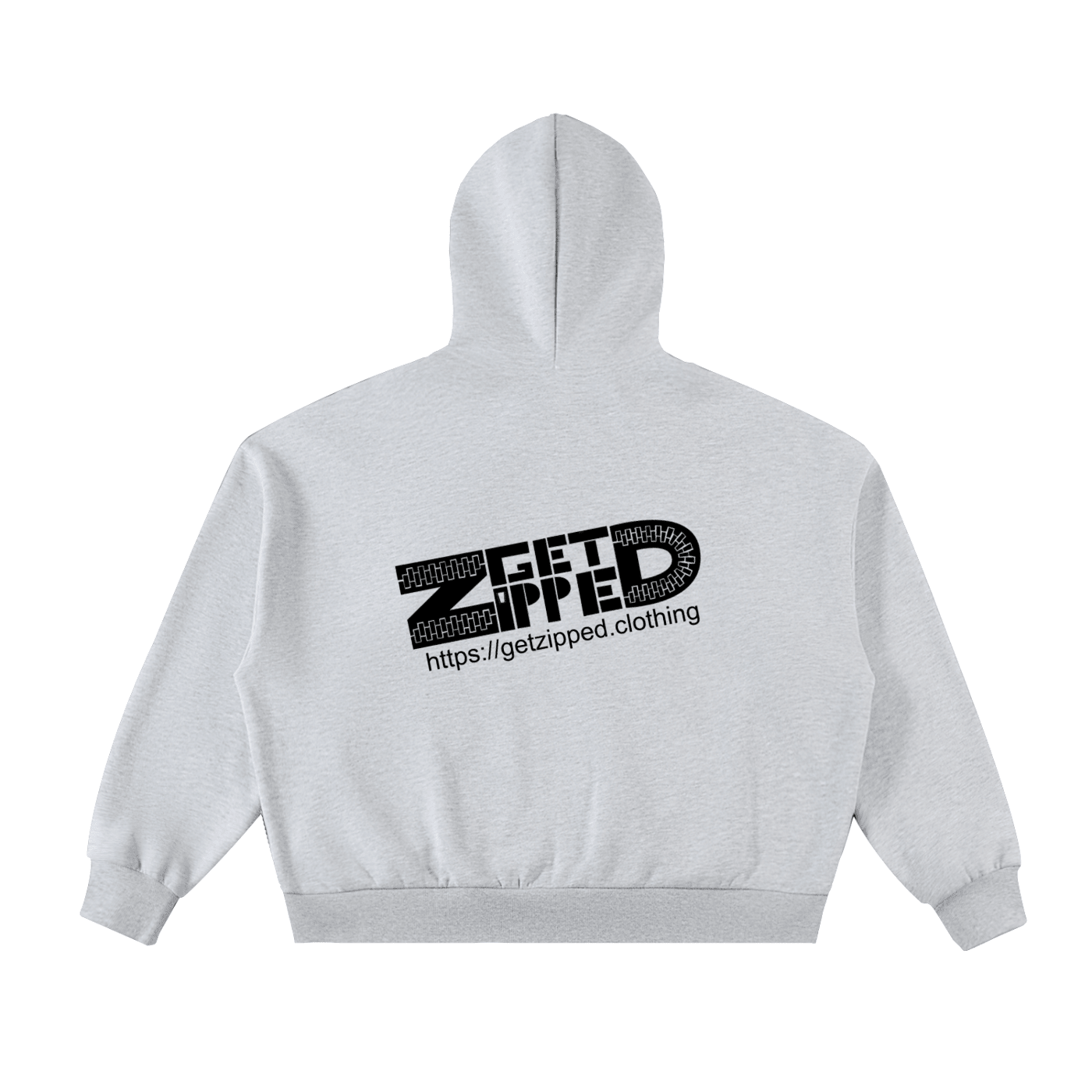 Fleeced Full-Zip Boxy Hoodie - Get Zipped