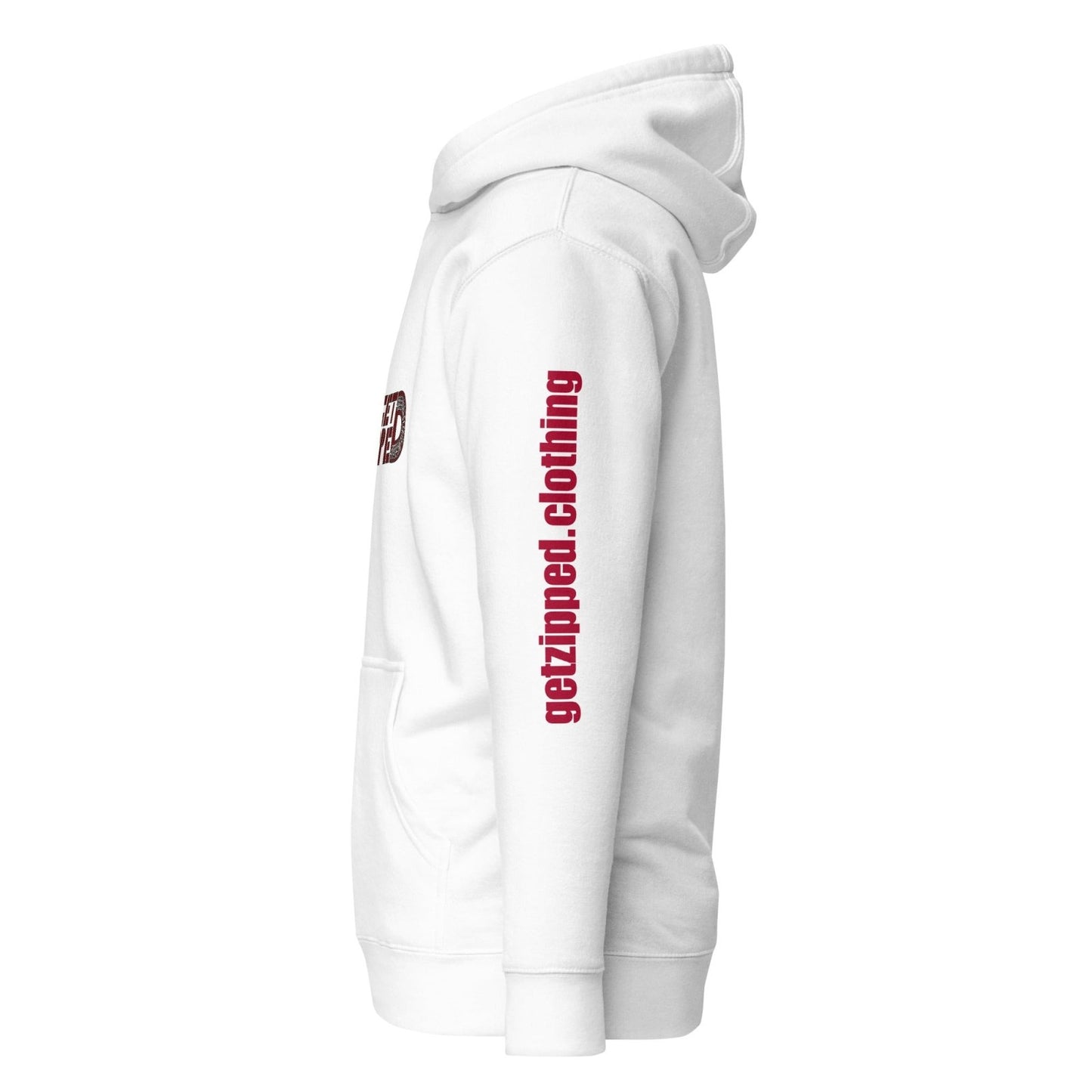 Get Zipped red logo branded Unisex Hoodie - Get Zipped