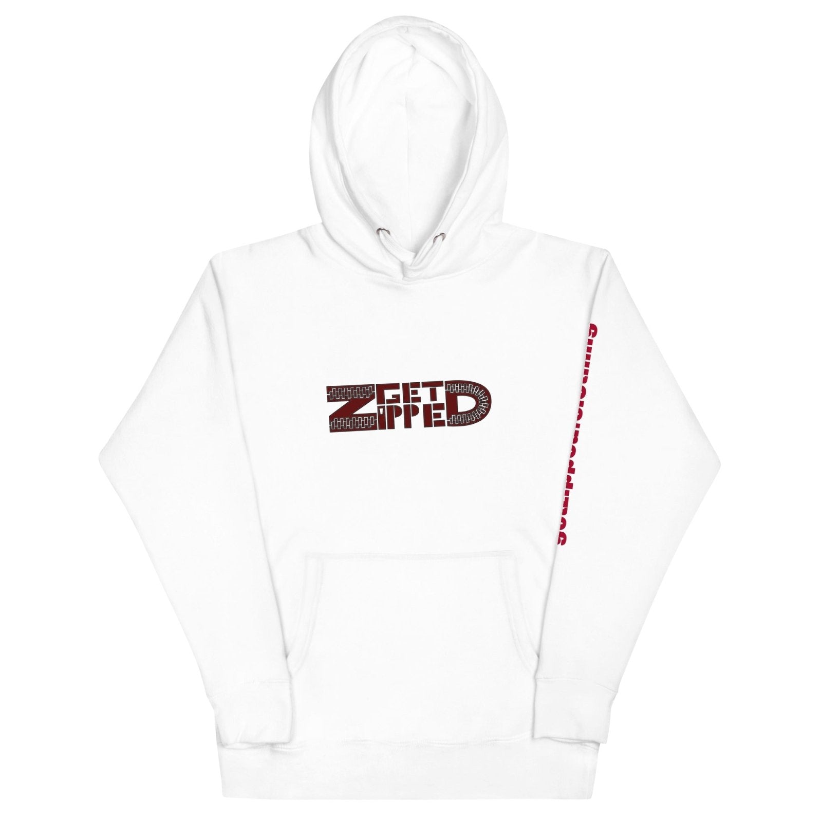 Get Zipped red logo branded Unisex Hoodie - Get Zipped