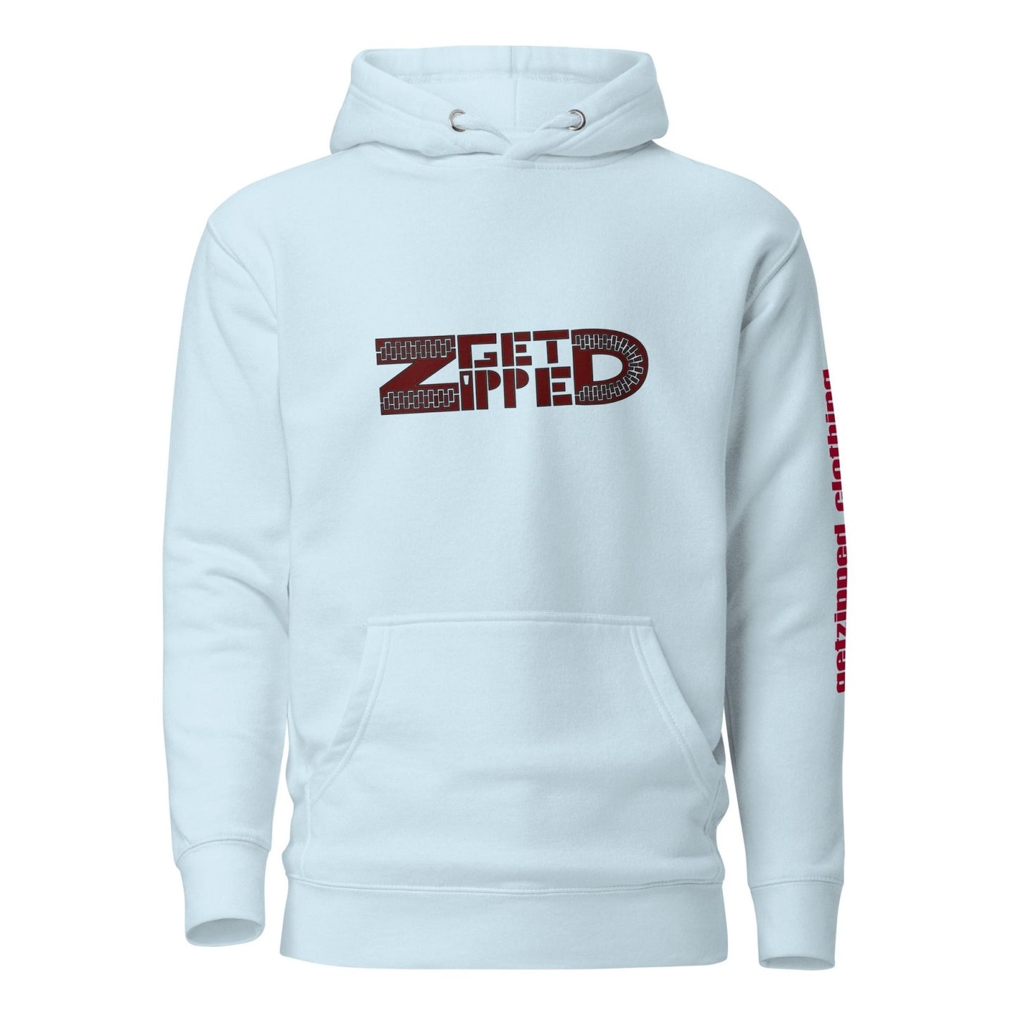 Get Zipped red logo branded Unisex Hoodie - Get Zipped