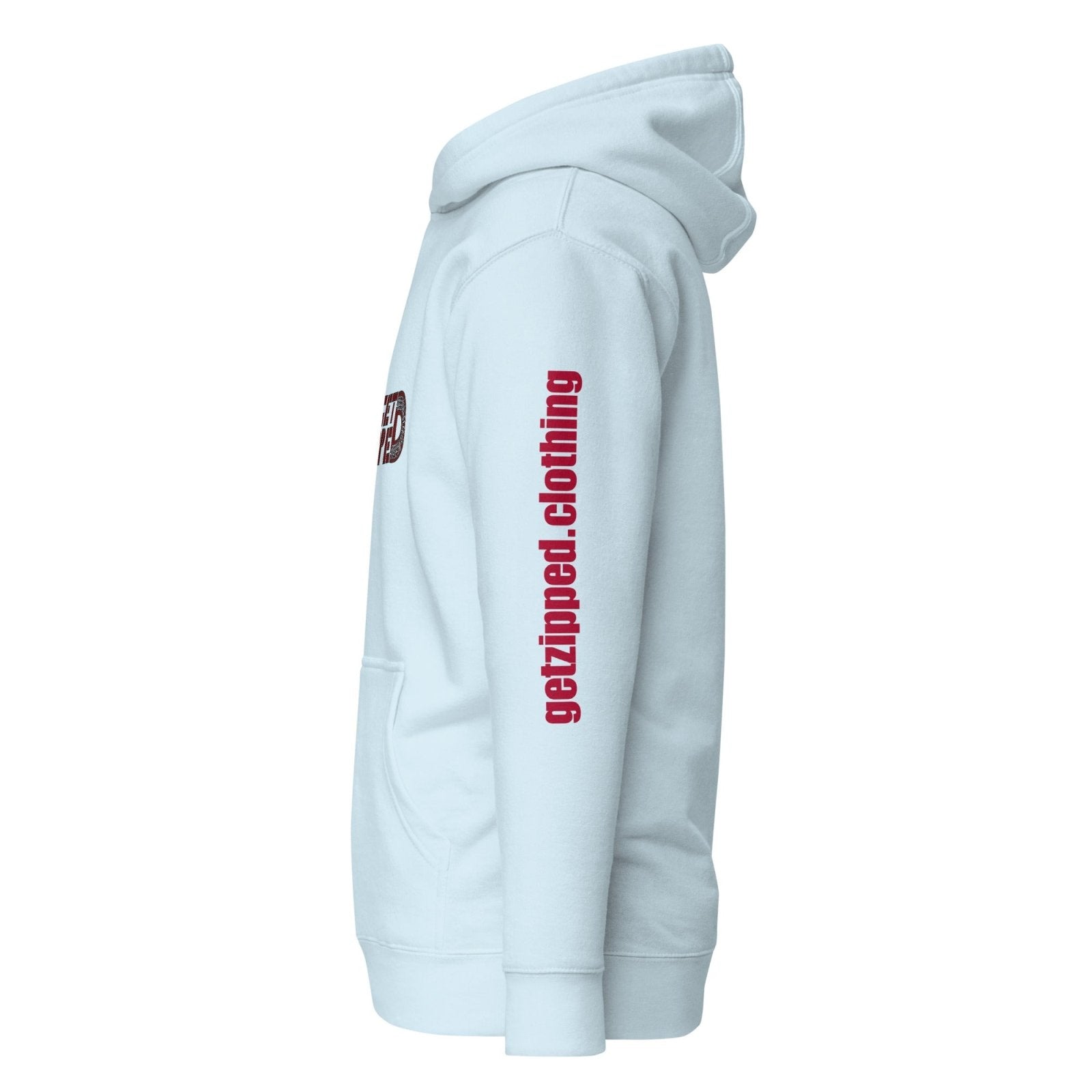 Get Zipped red logo branded Unisex Hoodie - Get Zipped