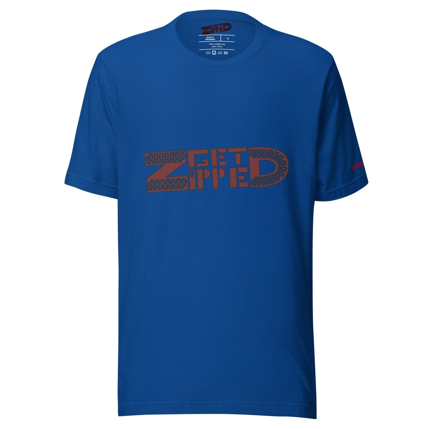Get Zipped red logo branded Unisex t-shirt - Get Zipped