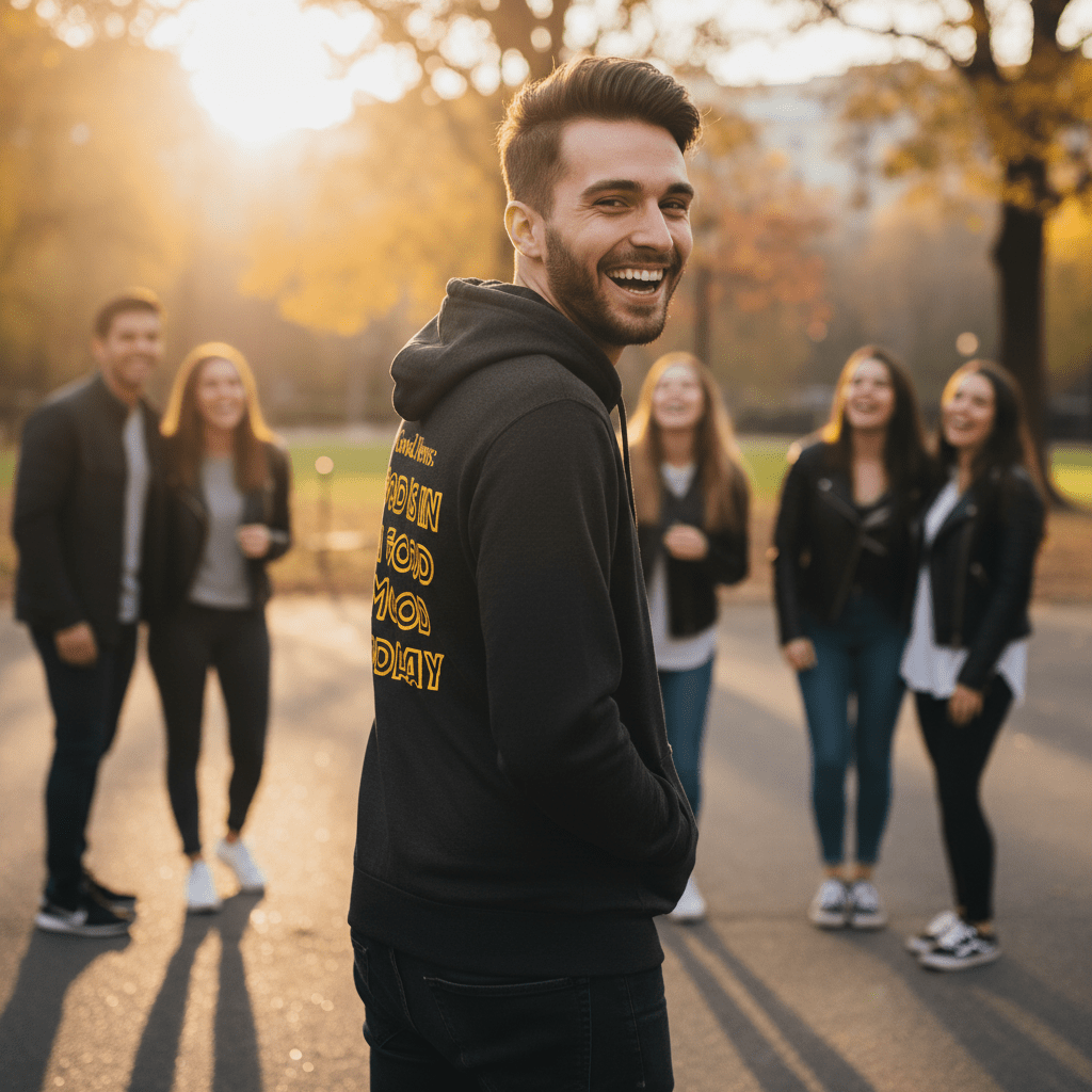 Good Mood God Sponge Fleece Full Zip Hoodie by TagTeam - Get Zipped