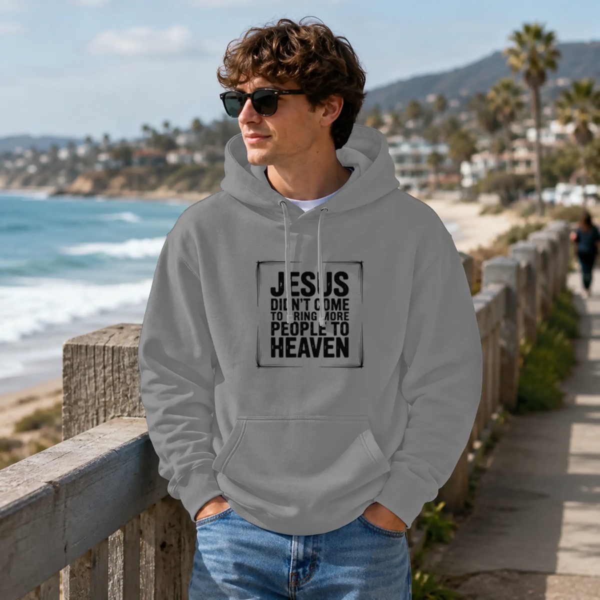 Jesus Came Premium Pullover Hoodie TagTeam - Get Zipped