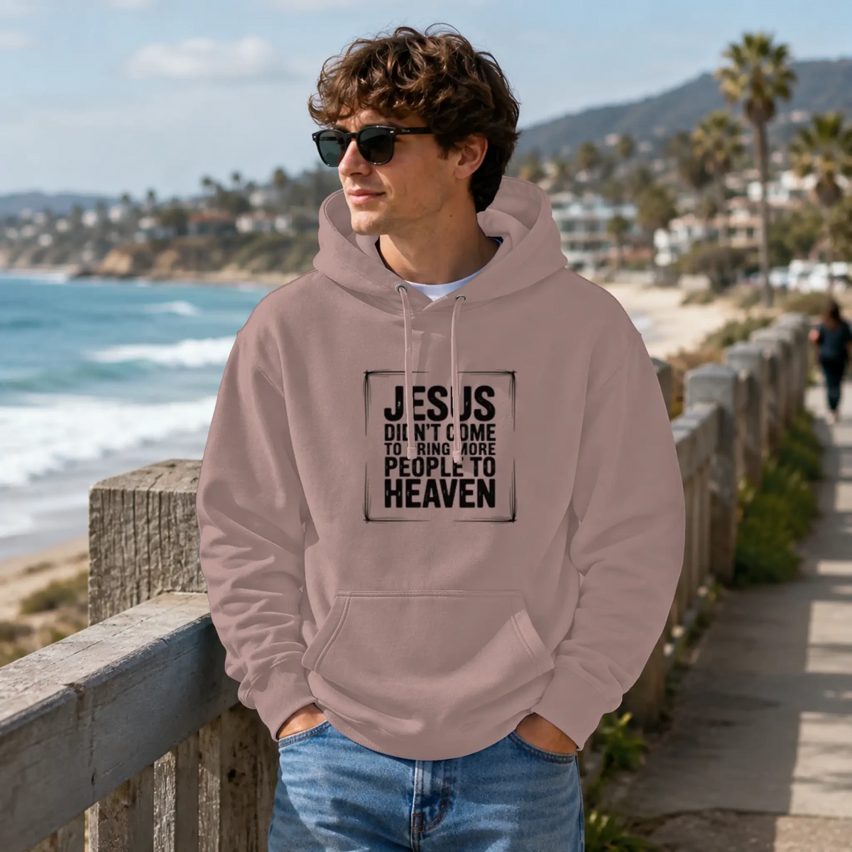 Jesus Came Premium Pullover Hoodie TagTeam - Get Zipped