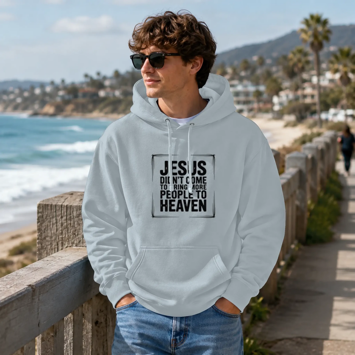 Jesus Came Premium Pullover Hoodie TagTeam - Get Zipped