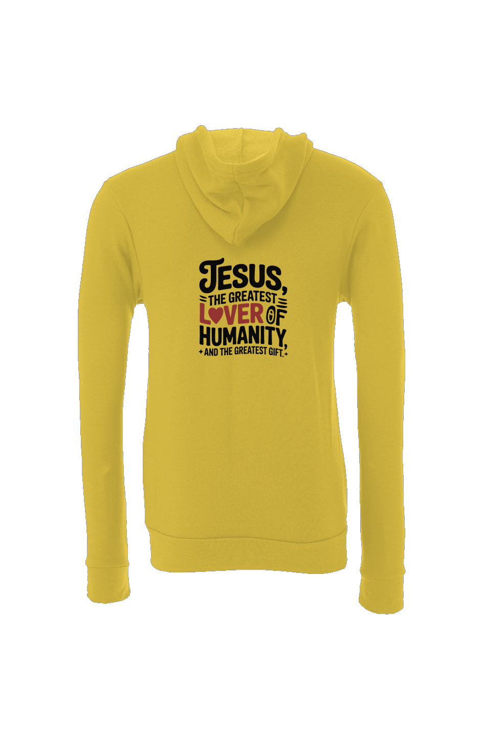 “Jesus Is the Greatest Lover of Humanity” Christian Sponge Fleece Full Zip Hoodie – Inspirational - Get Zipped