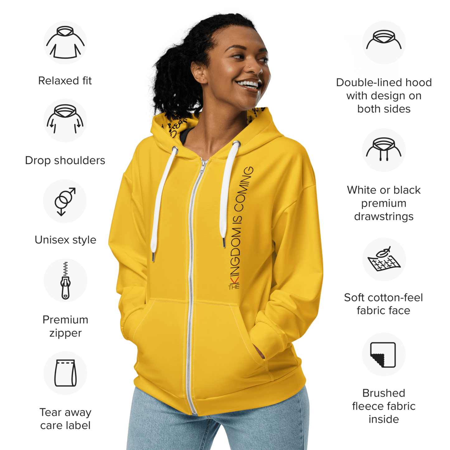 Kingdom Unisex zip hoodie - Get Zipped