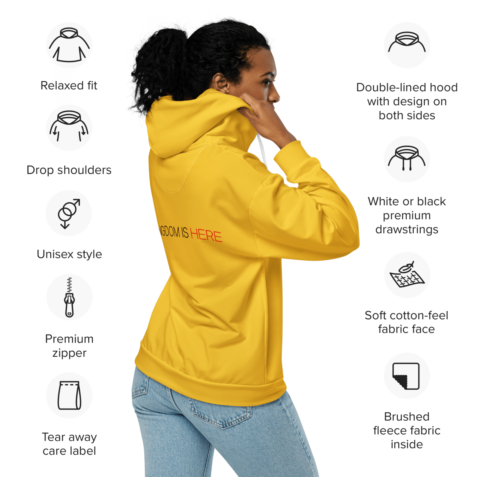 Kingdom Unisex zip hoodie - Get Zipped