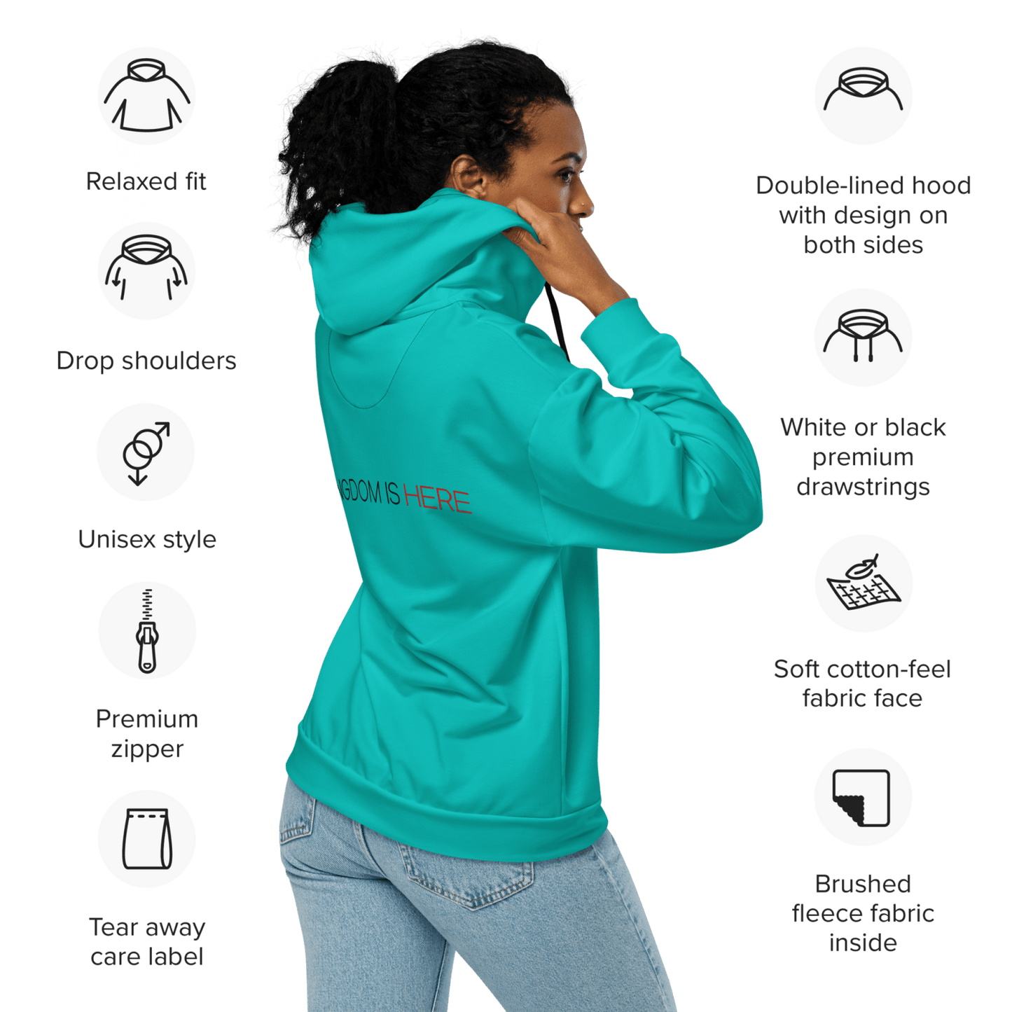 Kingdom Unisex zip hoodie - Get Zipped