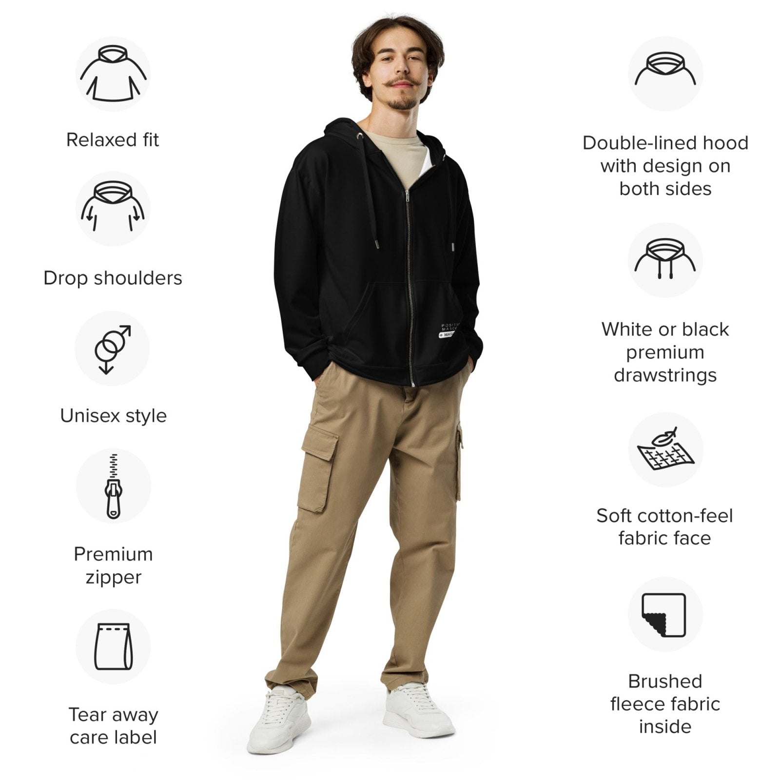 +Male zip hoodie - Get Zipped