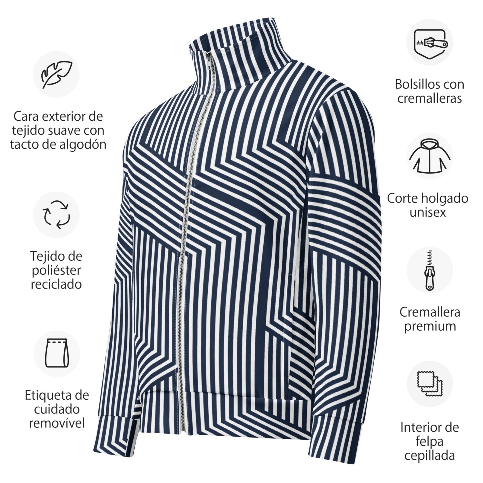 Navy Rhythm track jacket - Get Zipped