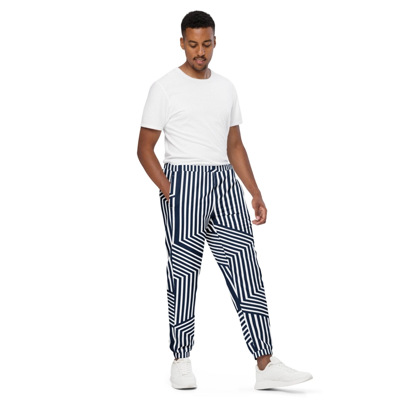 Navy Rhythm track pants - Get Zipped