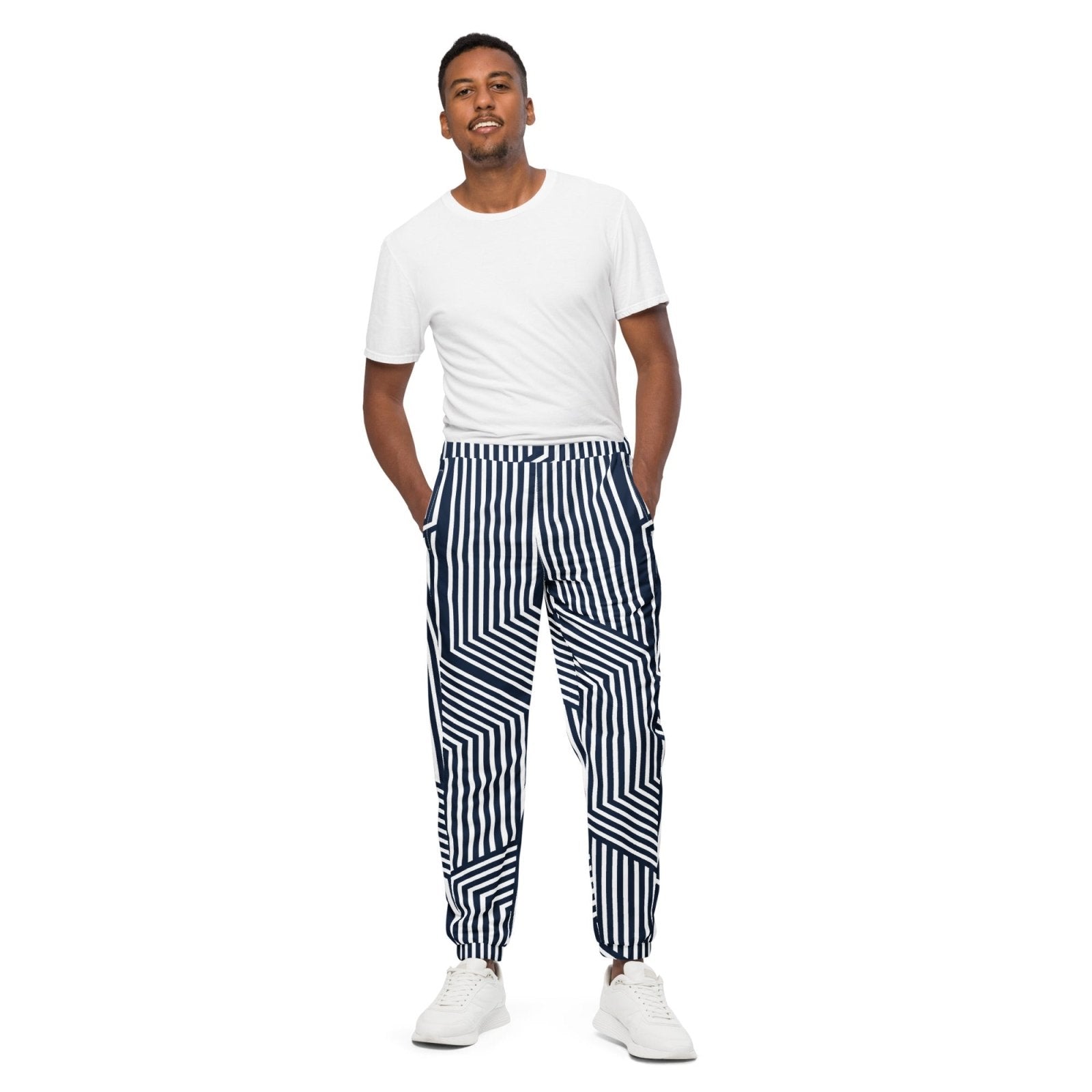 Navy Rhythm track pants - Get Zipped