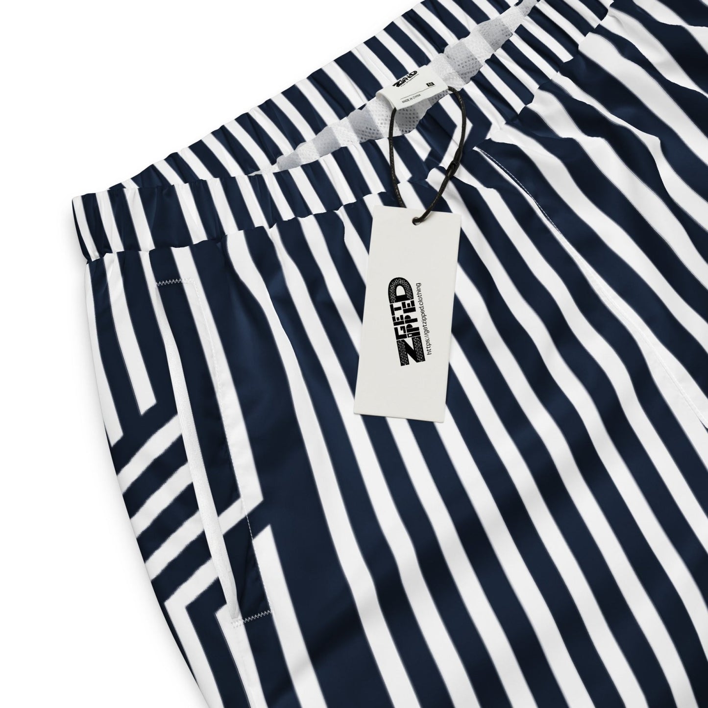 Navy Rhythm track pants - Get Zipped