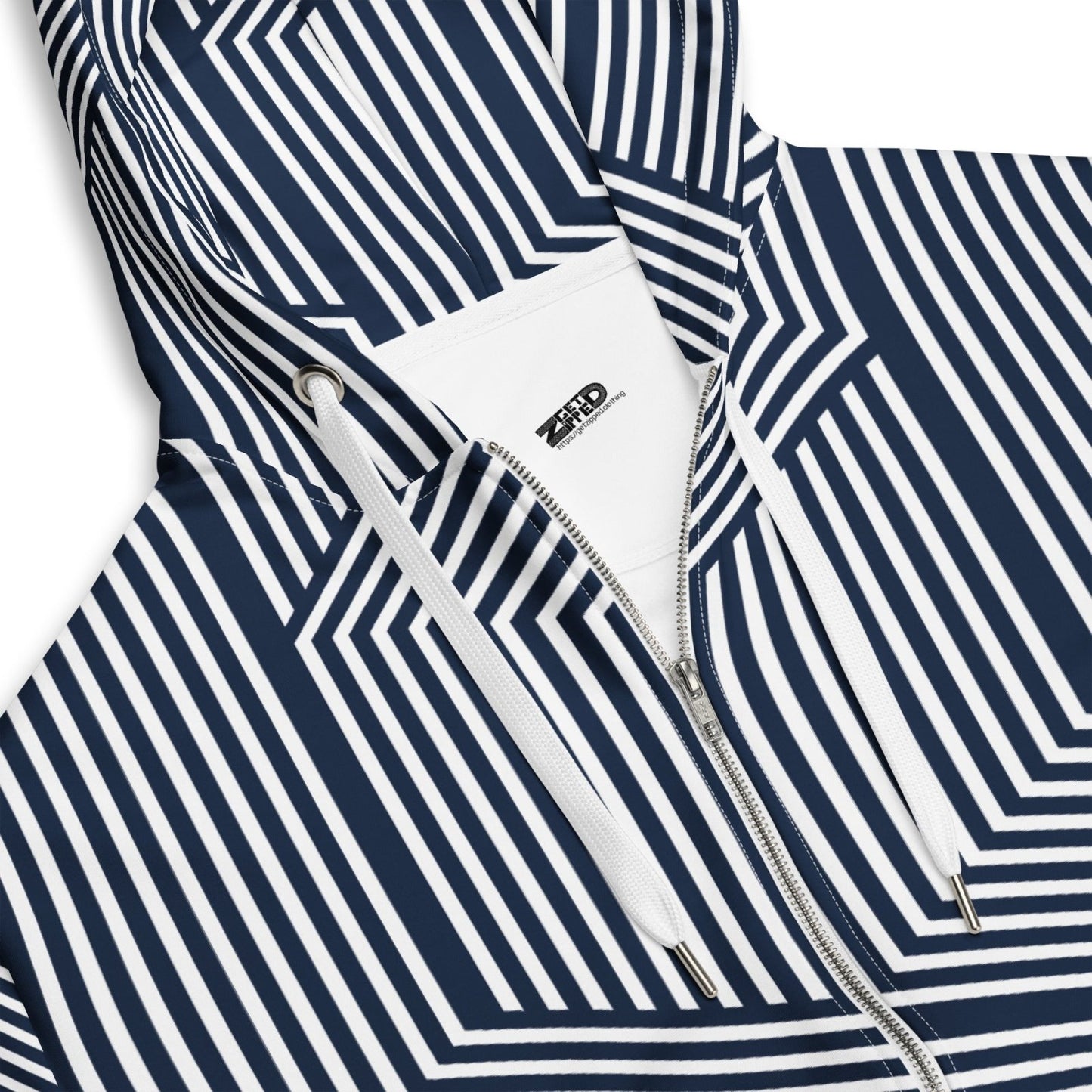 Navy Rhythm zip hoodie - Get Zipped
