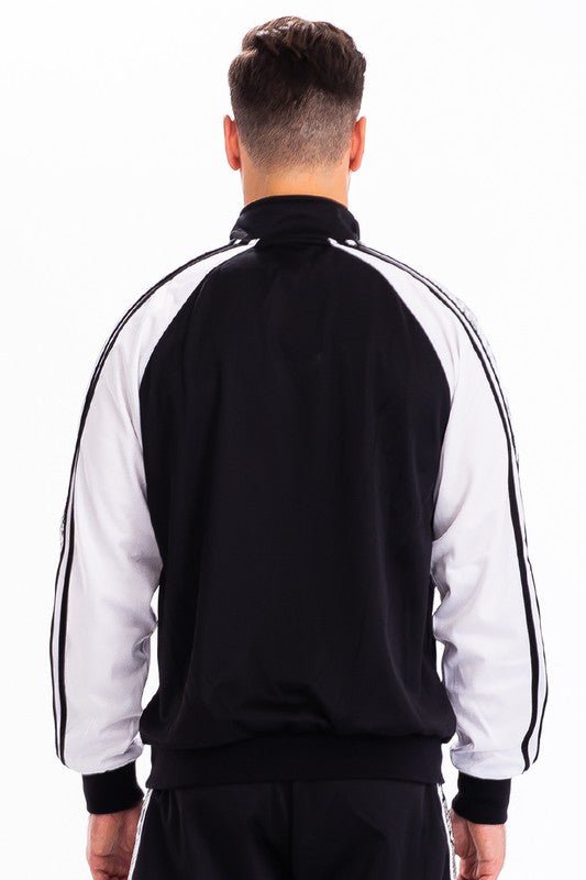 SNAKE SIDE PRINT TRACK JACKET - Get Zipped
