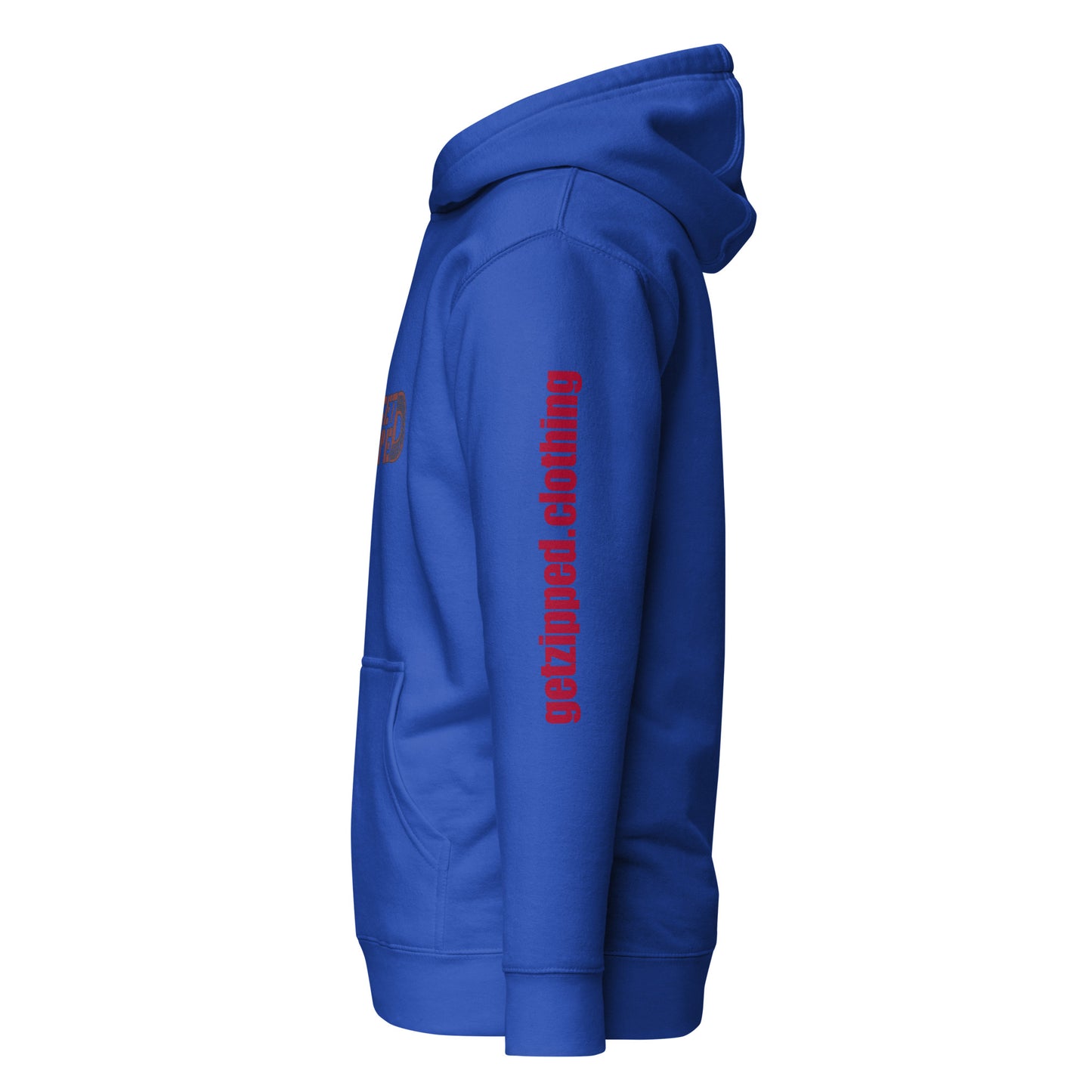Get Zipped red logo branded Unisex Hoodie