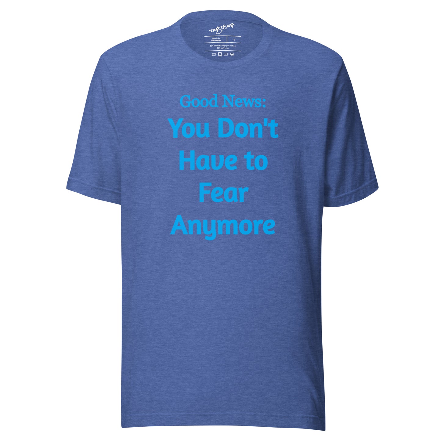 No Fear (blue) Unisex t-shirt