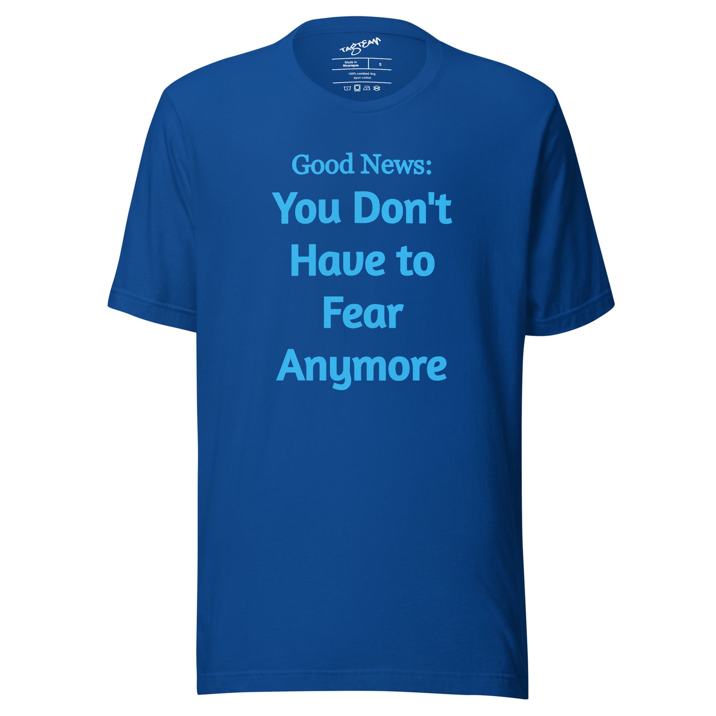 No Fear (blue) Unisex t-shirt