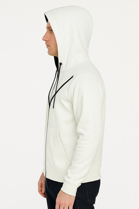 Weiv Men's Casual Full Zip Up Hoodie Sweatshirts - Get Zipped