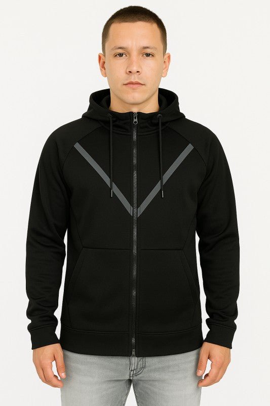 Weiv Men's Casual Full Zip Up Hoodie Sweatshirts - Get Zipped