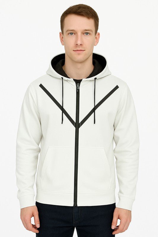 Weiv Men's Casual Full Zip Up Hoodie Sweatshirts - Get Zipped