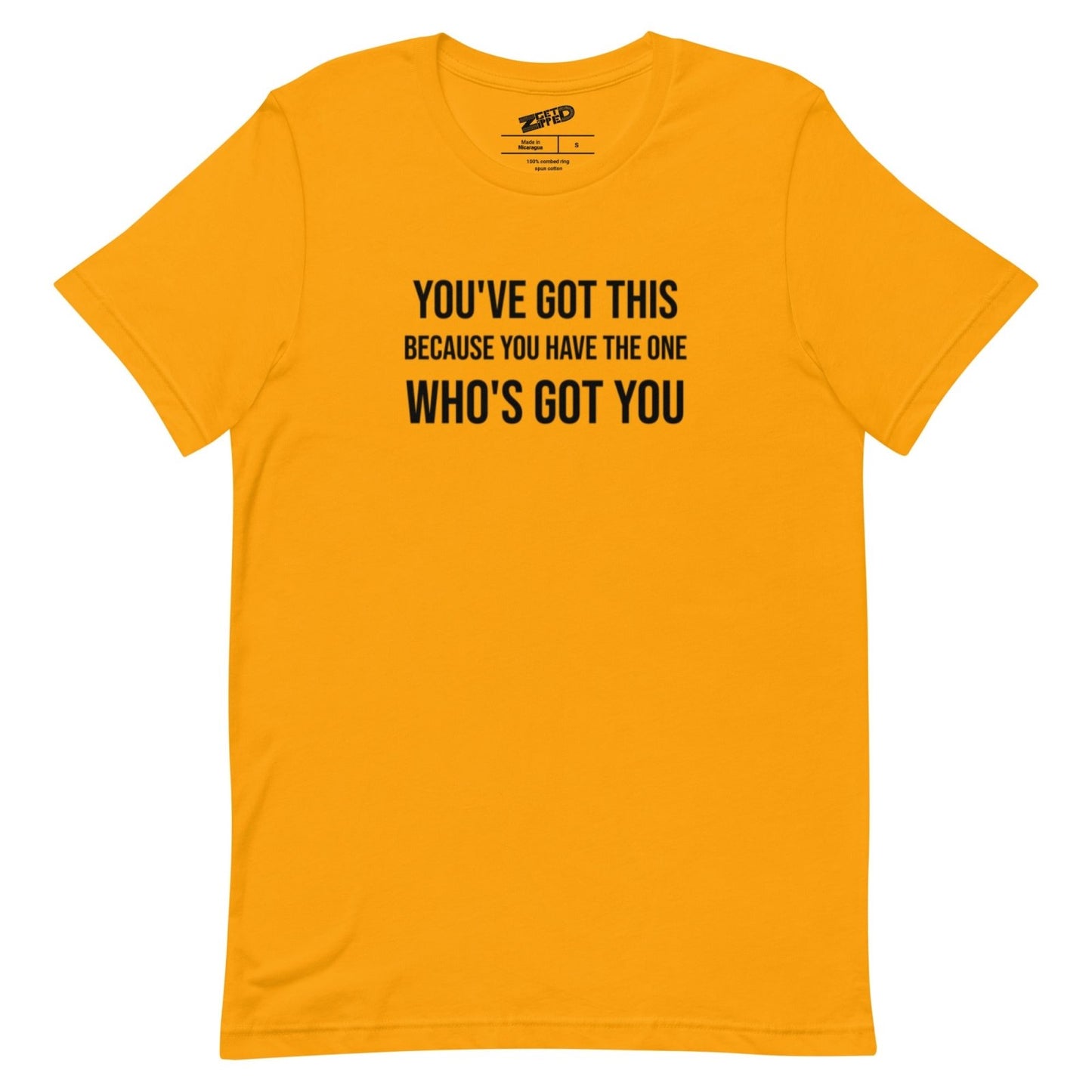 You've Got This Unisex t-shirt - Get Zipped