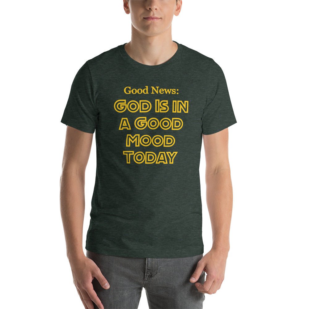 Good Mood God Short - sleeve unisex t-shirt - Get Zipped