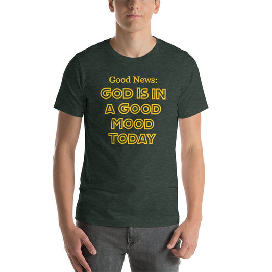 Good Mood God Short - sleeve unisex t-shirt - Get Zipped