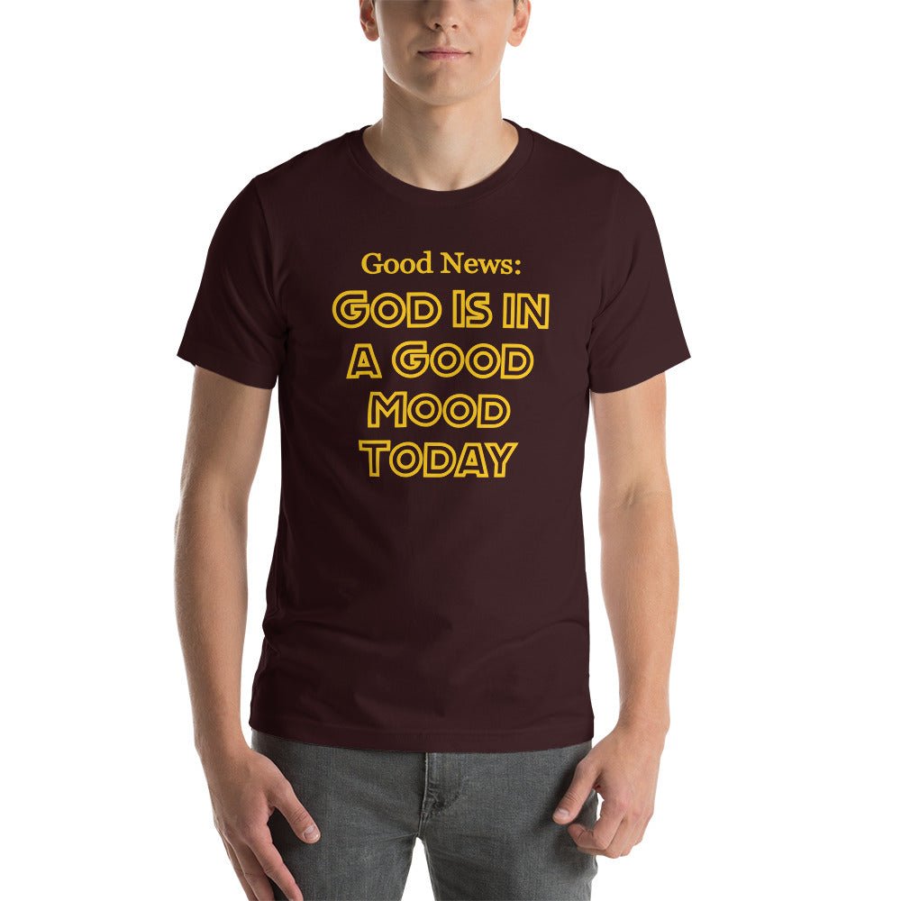 Good Mood God Short - sleeve unisex t-shirt - Get Zipped