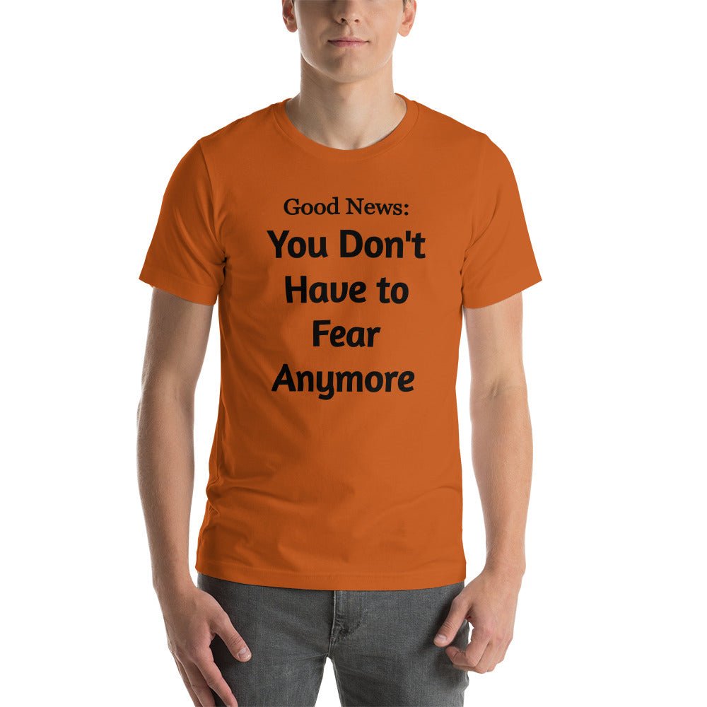 No Fear Short - sleeve unisex t-shirt - Get Zipped