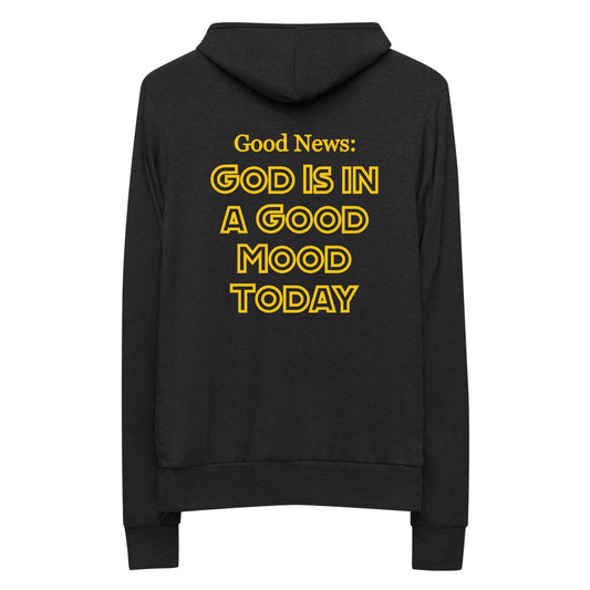 Good Mood God zip hoodie