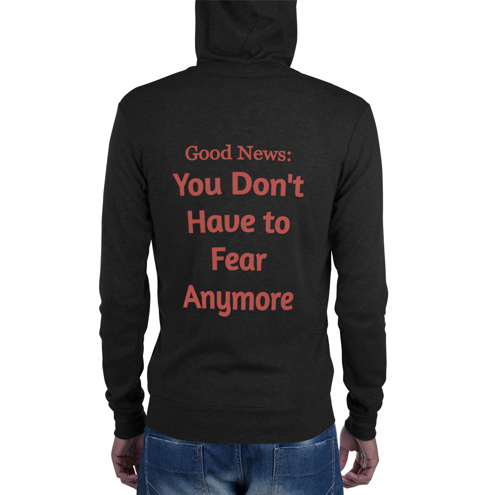 No Fear Unisex zip hoodie