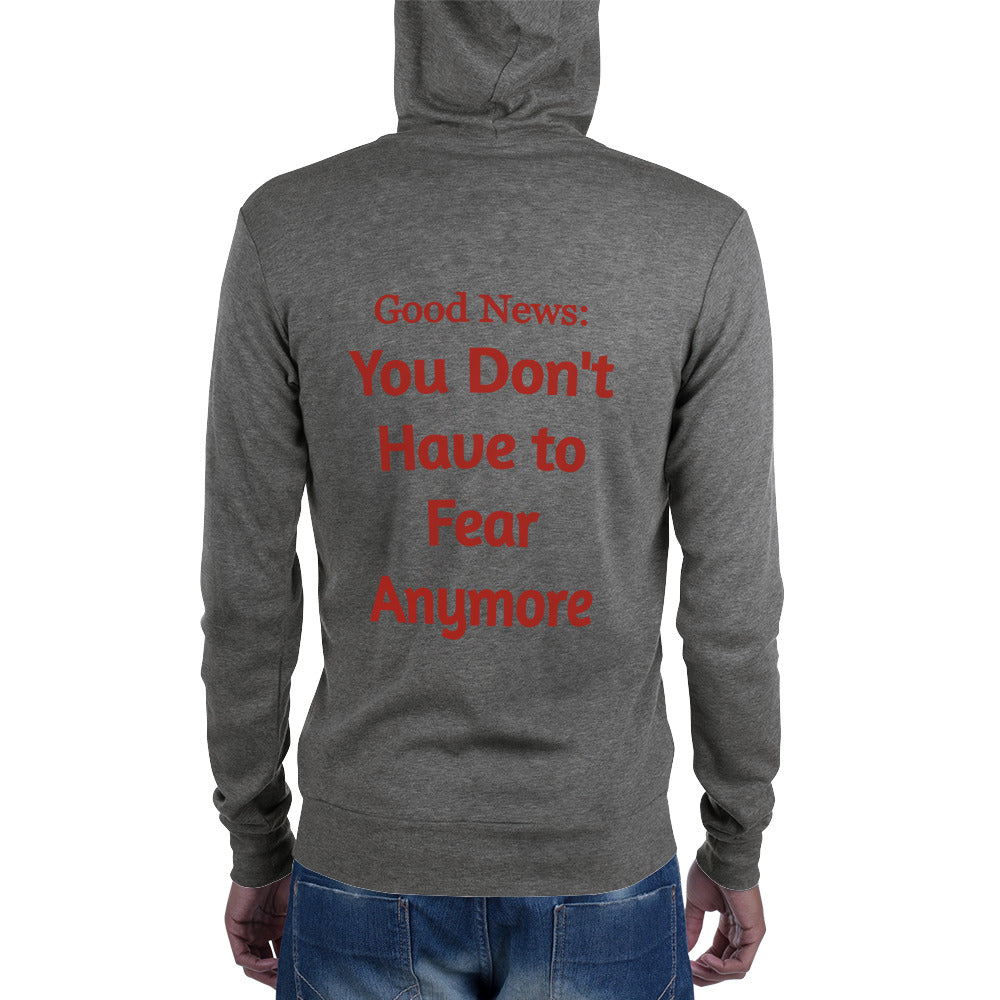 No Fear Unisex zip hoodie